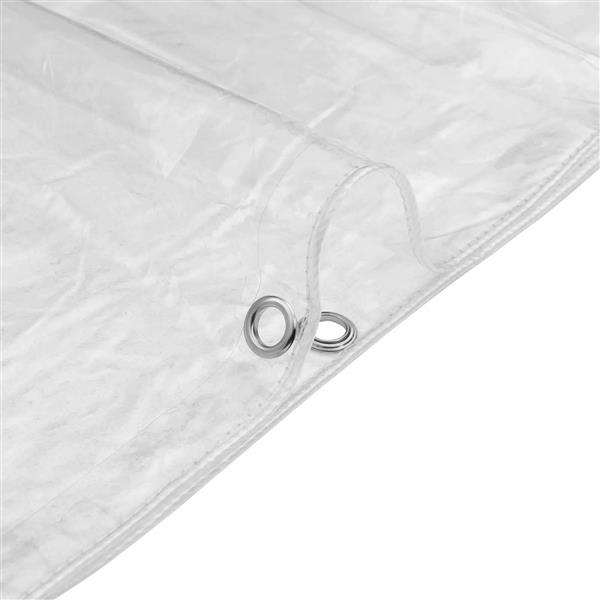 Grote foto vidaxl zeildoek 350 gsm doorzichtig 2 5 x 1 5 m pvc doe het zelf en verbouw materialen en producten