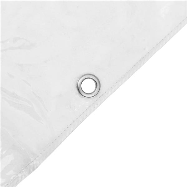 Grote foto vidaxl zeildoek 350 gsm doorzichtig 2 x 1 5 m pvc doe het zelf en verbouw materialen en producten