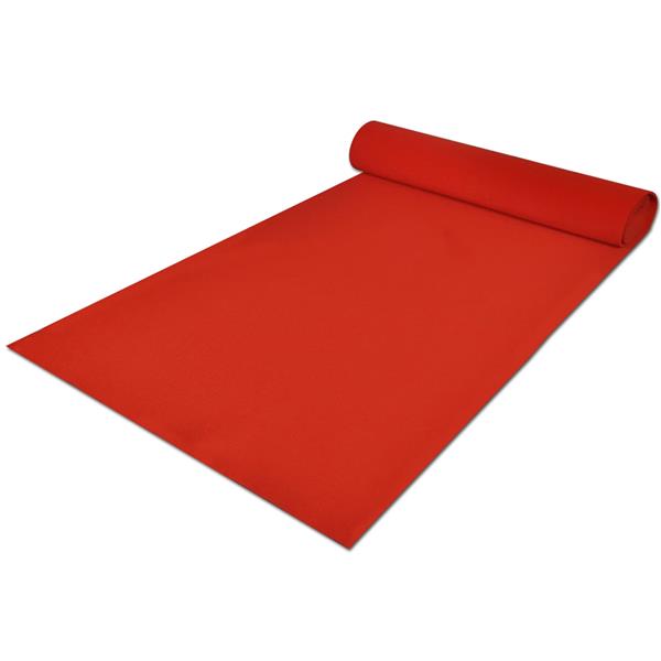 Grote foto vidaxl tapijt rood 1 x 20 m polyester tuin en terras overige tuin en terras