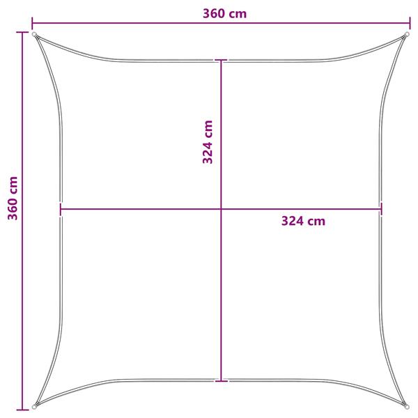 Grote foto vidaxl zonneschaduwzeil blauw en wit 3 6 x 3 6 m hdpe tuin en terras overige tuin en terras
