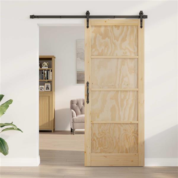 Grote foto vidaxl binnendeur naturel 86 x 211 cm multiplex doe het zelf en verbouw deuren en horren