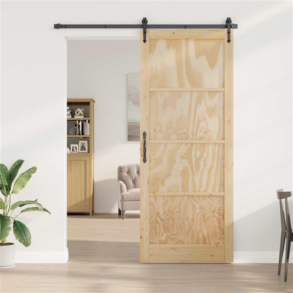 Grote foto vidaxl binnendeur naturel 83 x 232 cm multiplex doe het zelf en verbouw deuren en horren