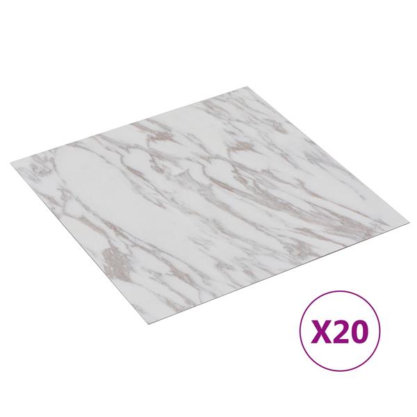 Grote foto vidaxl zelfklevende vloerplanken 30 5 x 30 5 cm 20 pcs pvc doe het zelf en verbouw tegels