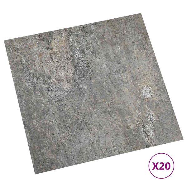 Grote foto vidaxl zelfklevende vloerplanken 30 5 x 30 5 cm 20 pcs pvc stenen doe het zelf en verbouw tegels