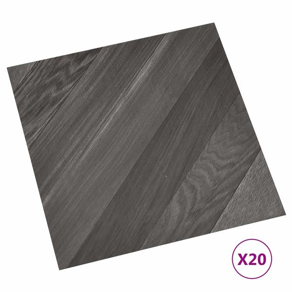Grote foto vidaxl zelfklevende vloerplanken 30 5 x 30 5 cm 20 pcs pvc doe het zelf en verbouw tegels