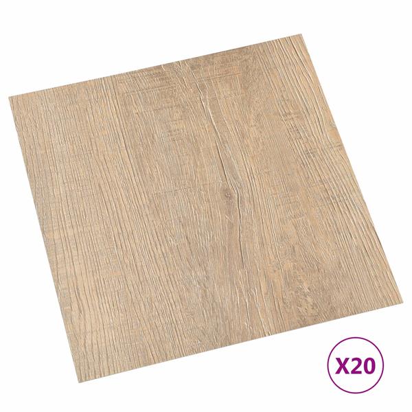 Grote foto vidaxl zelfklevende vloerplanken 30 5 x 30 5 cm 20 pcs pvc doe het zelf en verbouw tegels