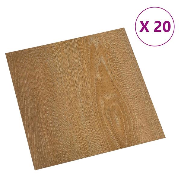 Grote foto vidaxl zelfklevende vloerplanken 30 5 x 30 5 cm 20 pcs pvc hout doe het zelf en verbouw tegels