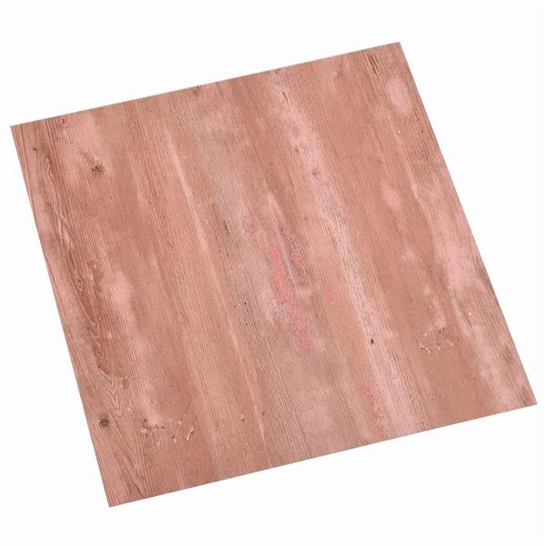Grote foto vidaxl zelfklevende vloerplanken 30 5 x 30 5 cm 20 pcs pvc rood doe het zelf en verbouw tegels