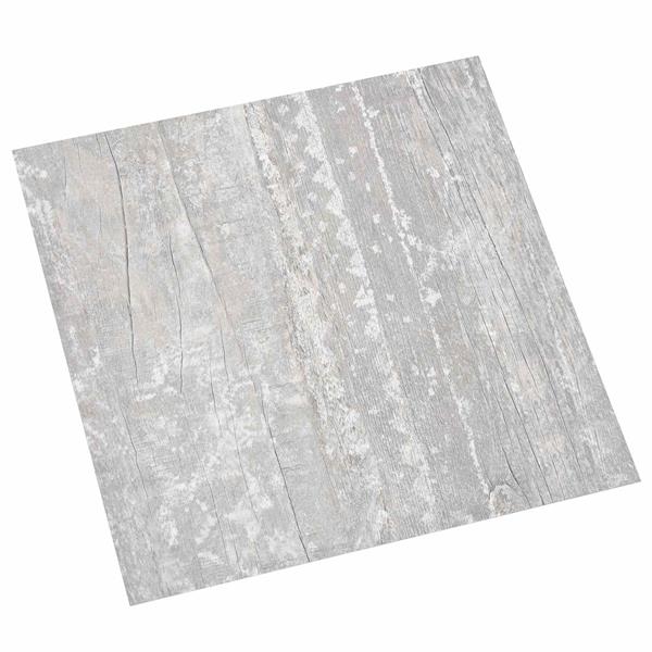 Grote foto vidaxl zelfklevende vloerplanken 30 5 x 30 5 cm 20 pcs pvc grijs doe het zelf en verbouw tegels
