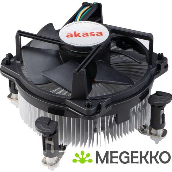 Grote foto akasa ak 955a bv2 koelsysteem voor computers processor luchtkoeler 9 cm aluminium zwart 1 stuk s computers en software overige computers en software
