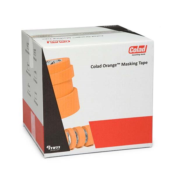 Grote foto colad orange masking tape 100 c crepe afplaktape uv bestendig met hoge kleefkracht 9000xx doe het zelf en verbouw materialen en producten
