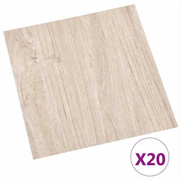 Grote foto vidaxl zelfklevende vloerplanken 30 5 x 30 5 cm 20 pcs pvc doe het zelf en verbouw tegels