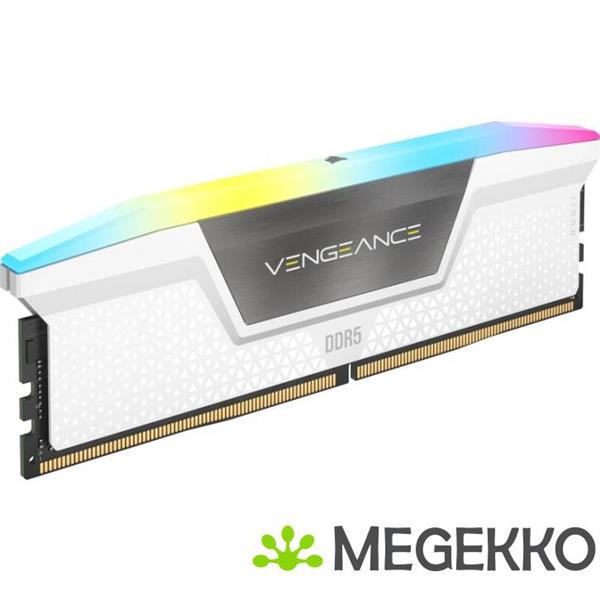 Grote foto corsair ddr5 vengeance rgb 2x16gb 6000 white computers en software harde schijven