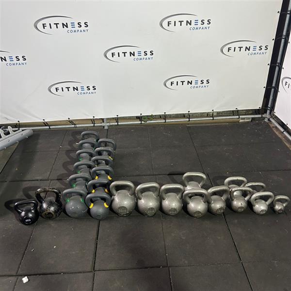 Grote foto assortiment kettleballs sport en fitness fitness