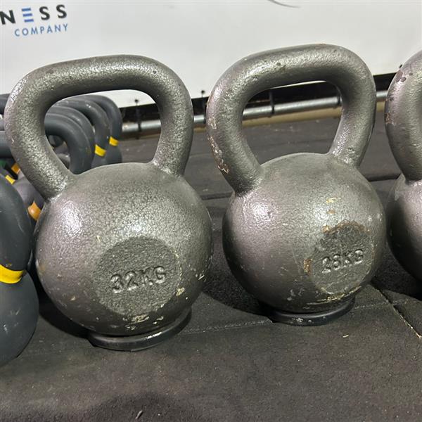 Grote foto assortiment kettleballs sport en fitness fitness