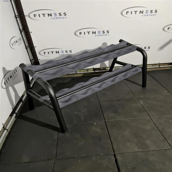 Grote foto technogym dumbbell rek zwart sport en fitness fitness