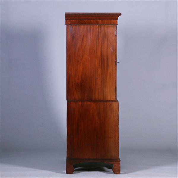 Grote foto strak en sober engels kabinet in mahonie met 5 laden ca 1830 no.400910 antiek en kunst stoelen en banken