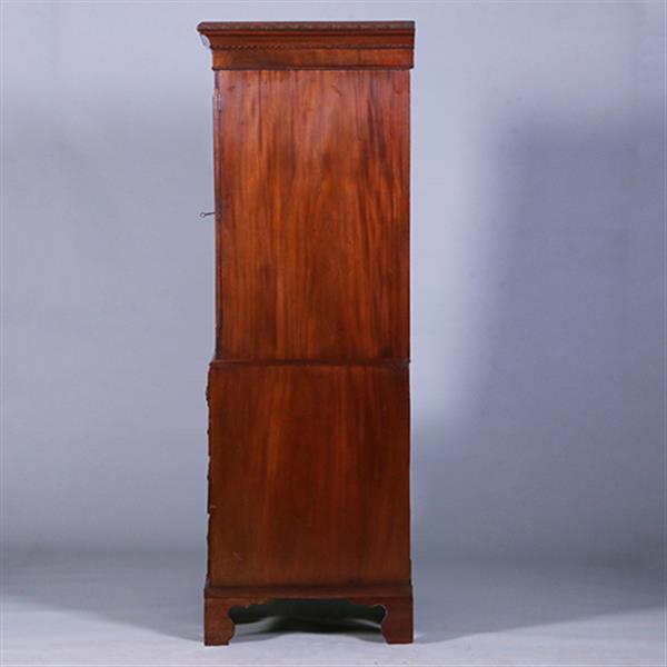 Grote foto strak en sober engels kabinet in mahonie met 5 laden ca 1830 no.400910 antiek en kunst stoelen en banken