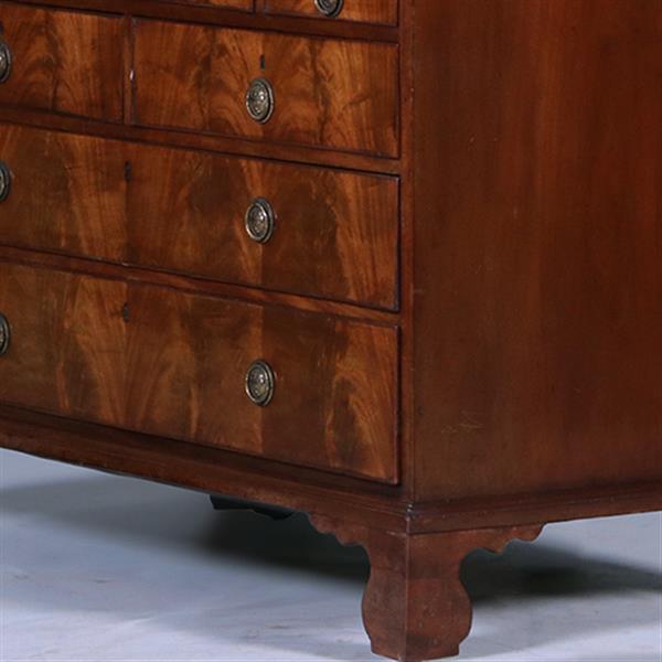 Grote foto strak en sober engels kabinet in mahonie met 5 laden ca 1830 no.400910 antiek en kunst stoelen en banken