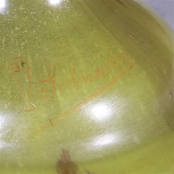 Grote foto art deco vaas charles schneider gesigneerd en gemerkt voor 1925 no.402410 antiek en kunst stoelen en banken