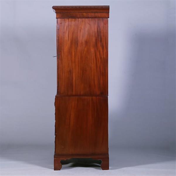 Grote foto strak en sober engels kabinet in mahonie met 5 laden ca 1830 no.400910 antiek en kunst stoelen en banken