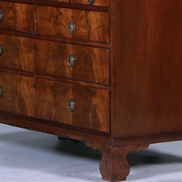 Grote foto strak en sober engels kabinet in mahonie met 5 laden ca 1830 no.400910 antiek en kunst stoelen en banken