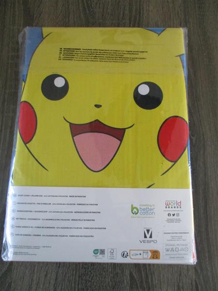 Grote foto pokemon 1 persoons dekbed overtrek. huis en inrichting badtextiel