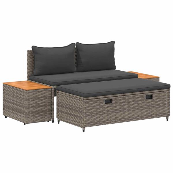 Grote foto vidaxl buiten bankenset 4 seater 4 pcs 55 x 30 x 39 cm tuin en terras tuinmeubelen