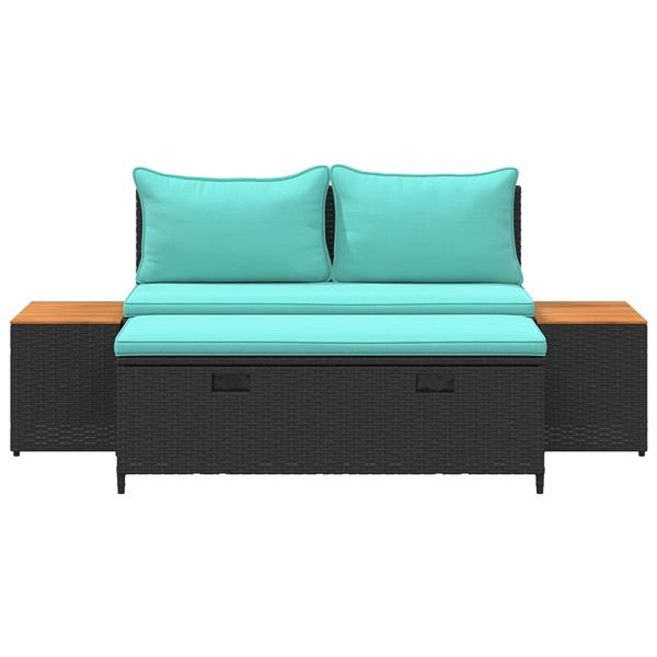 Grote foto vidaxl buiten bankenset 4 seater 4 pcs 55 x 30 x 39 cm tuin en terras tuinmeubelen