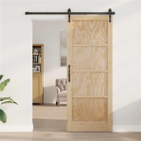 Grote foto vidaxl binnendeur naturel 93 x 211 cm multiplex doe het zelf en verbouw deuren en horren