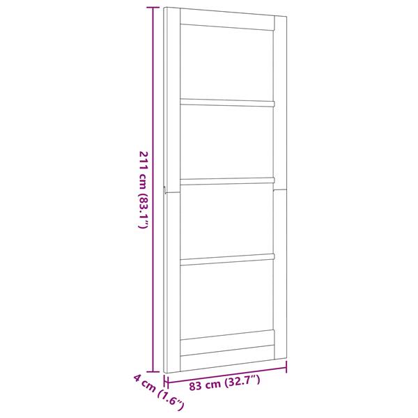 Grote foto vidaxl binnendeur wit 83 x 211 cm multiplex doe het zelf en verbouw deuren en horren