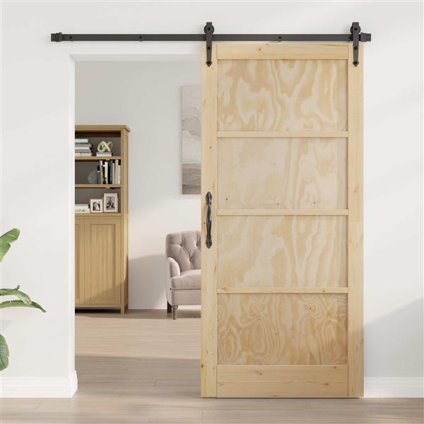 Grote foto vidaxl binnendeur naturel 93 x 202 cm multiplex doe het zelf en verbouw deuren en horren