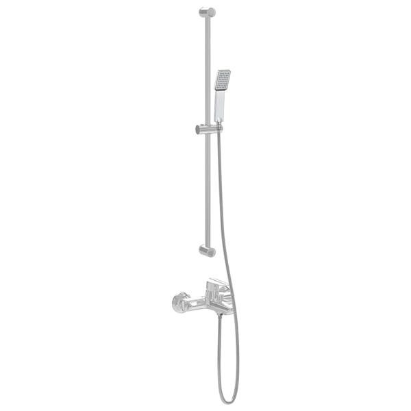 Grote foto vidaxl doucheset chroom 150 cm roestvrij staal doe het zelf en verbouw sanitair