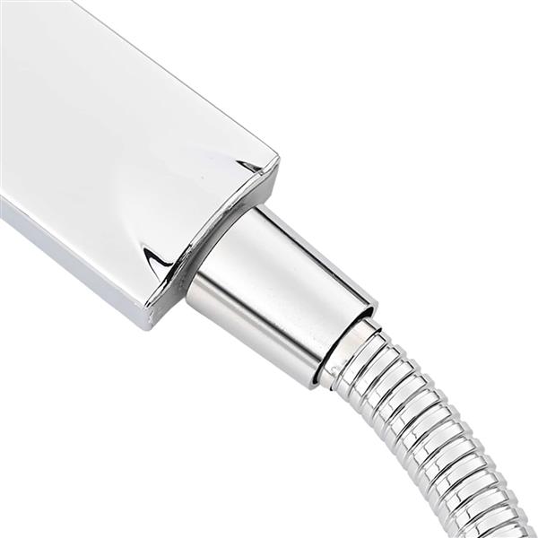 Grote foto vidaxl doucheset chroom 150 cm roestvrij staal doe het zelf en verbouw sanitair