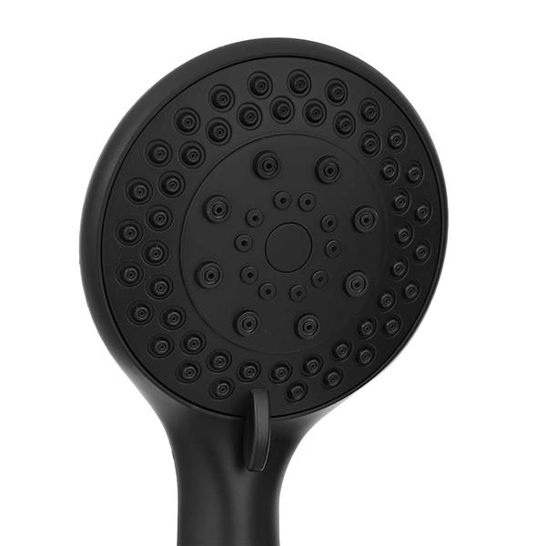 Grote foto vidaxl doucheset zwart 150 cm roestvrij staal doe het zelf en verbouw sanitair