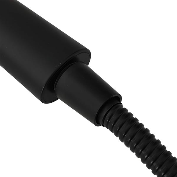 Grote foto vidaxl doucheset zwart 150 cm roestvrij staal doe het zelf en verbouw sanitair