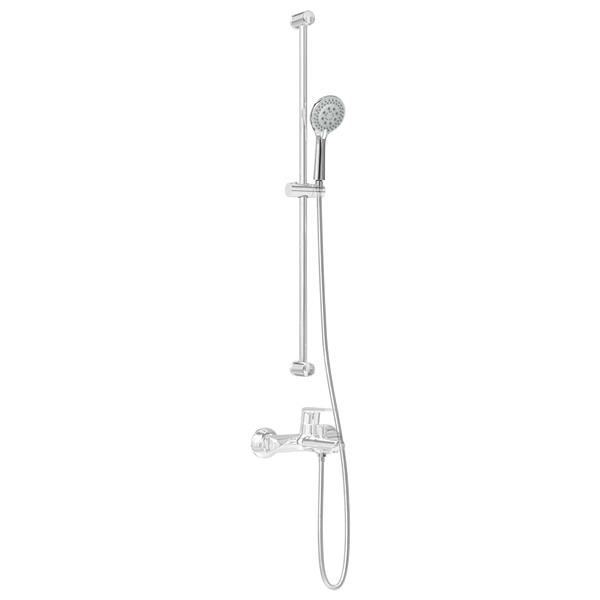 Grote foto vidaxl doucheset chroom 150 cm roestvrij staal doe het zelf en verbouw sanitair