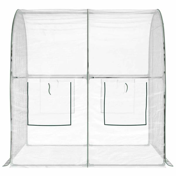 Grote foto vidaxl kweekhuis met frame transparant 160 x 200 x 192 5 cm pvc tuin en terras overige tuin en terras
