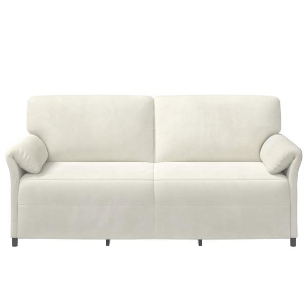 Grote foto vidaxl 3 zits bank cr mekleurig 198 x 83 x 95 cm fluweel huis en inrichting bankstellen