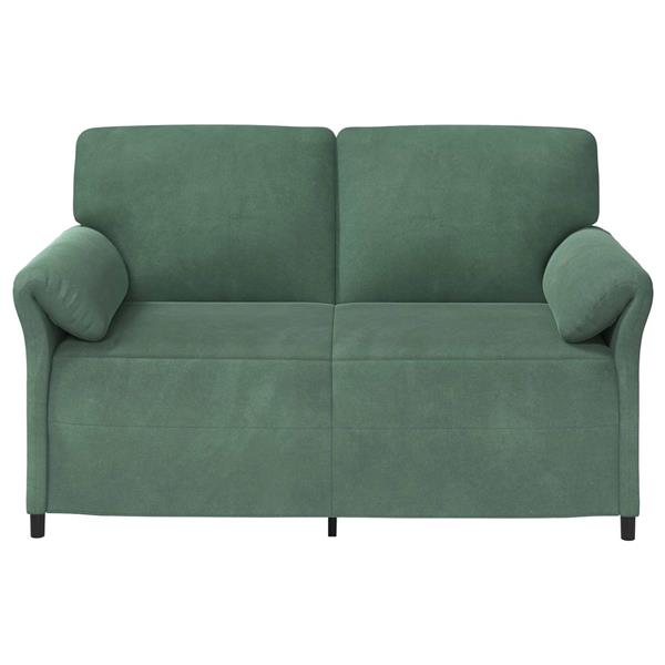 Grote foto vidaxl 2 zits sofa zeegroen 158 x 83 x 95 cm fluweel huis en inrichting bankstellen
