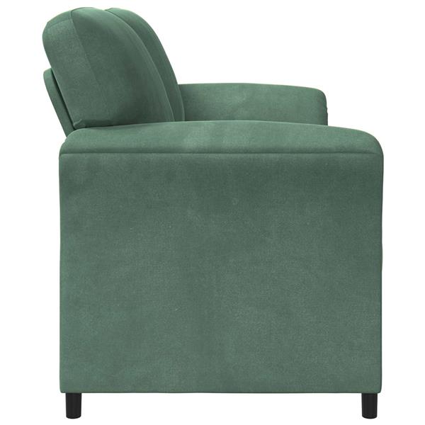 Grote foto vidaxl 2 zits sofa zeegroen 158 x 83 x 95 cm fluweel huis en inrichting bankstellen