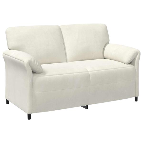 Grote foto vidaxl 2 zits sofa cr mekleurig 158 x 83 x 95 cm fluweel huis en inrichting bankstellen
