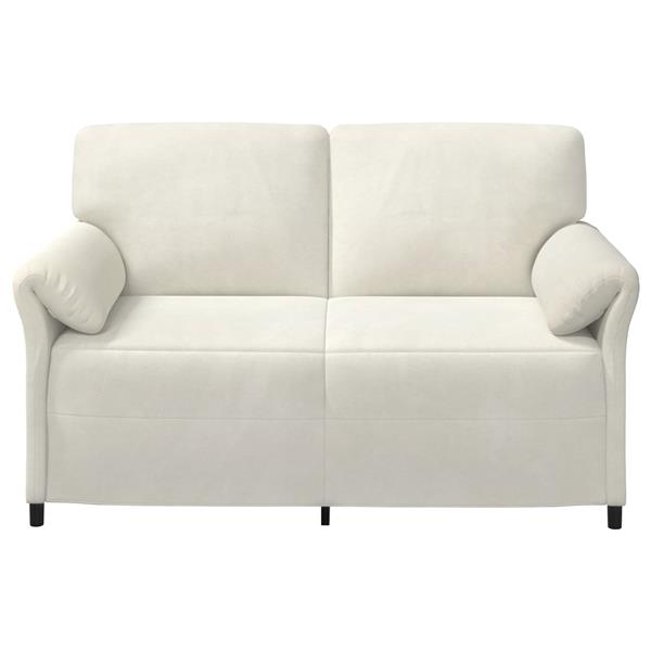 Grote foto vidaxl 2 zits sofa cr mekleurig 158 x 83 x 95 cm fluweel huis en inrichting bankstellen