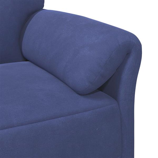 Grote foto vidaxl 2 zits sofa politieblauw 138 x 83 x 95 cm fluweel huis en inrichting bankstellen