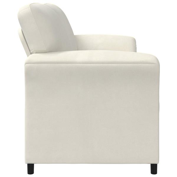 Grote foto vidaxl 2 zits sofa cr mekleurig 138 x 83 x 95 cm fluweel huis en inrichting bankstellen