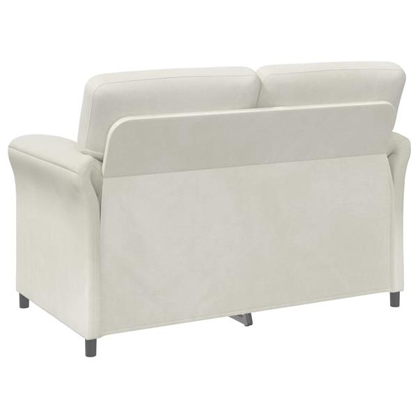 Grote foto vidaxl 2 zits sofa cr mekleurig 138 x 83 x 95 cm fluweel huis en inrichting bankstellen
