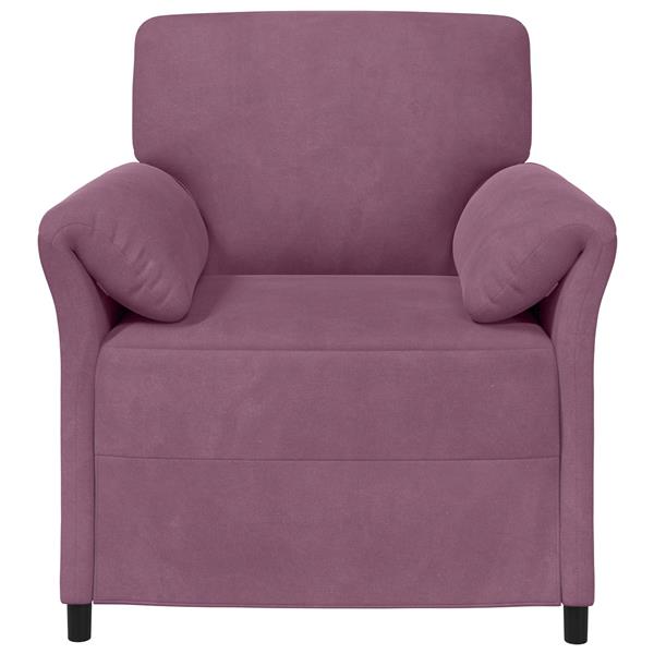 Grote foto vidaxl 1 zits bank paars 88 x 83 x 95 cm fluweel huis en inrichting bankstellen