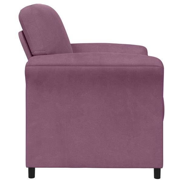 Grote foto vidaxl 1 zits bank paars 88 x 83 x 95 cm fluweel huis en inrichting bankstellen