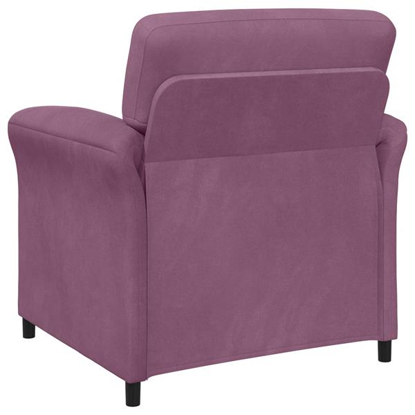 Grote foto vidaxl 1 zits bank paars 88 x 83 x 95 cm fluweel huis en inrichting bankstellen