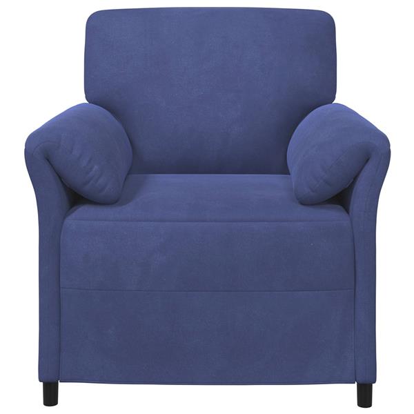 Grote foto vidaxl 1 zits bank politieblauw 88 x 83 x 95 cm fluweel huis en inrichting bankstellen